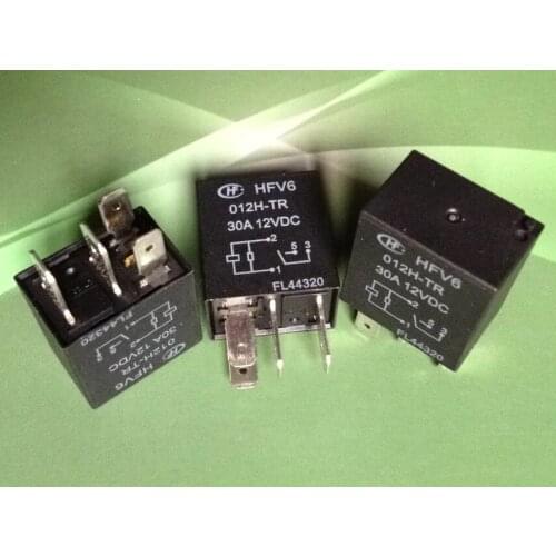 Free shipping lot(5pieces/lot) 100%Original New HONGFA HF HFV6 012H-TR HFV6-012H-TR DIP-4 30A 12VDC Automotive Relays