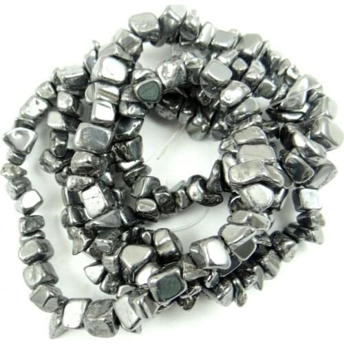 Chip vorm natuurlijke terahertz kralen natuurlijke energie steen kralen voor strand 15 " for DIY Necklace Jewelry Making