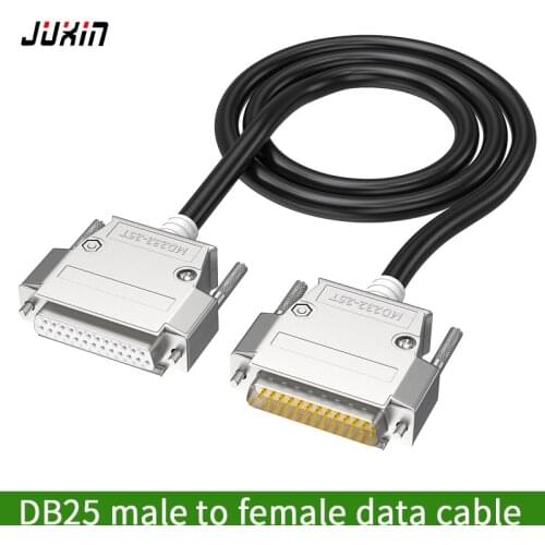 DB25 extension cable 25-pin parallel port wire serial port cable printer cable data cable 25-pin connection wire male to female