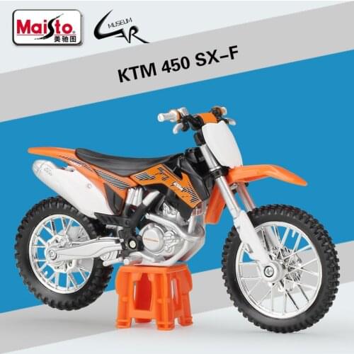 Halolo Maisto 1:18 KTM 450 SX-F Model Car Simulation Alloy Motorcycle Metal Toy Car Childrens Toy Gift Collection