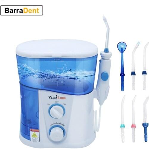 Upgrade Water Flosser Dental Oral Irrigator for Teeth Brace Cleani1000ml Oral Irrigator With 7 Multifunctional Jet Tips Family