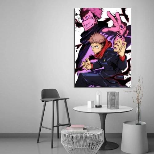 Jiu-Jitsu Kaisen Sukuna Anime Home Decoration Canvas HD Printmaking Painting Cool Modular Picture Poster Artwork Without Frame