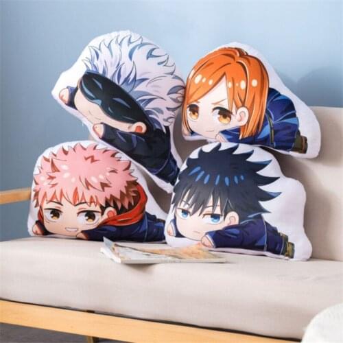 Jujutsu Kaisen Pillow Cos Plushies Cute Anime Cushion Fushiguro Megumi Kugisaki Nobara Gojo Satoru Soft Stuffed Plush Toy Gifts