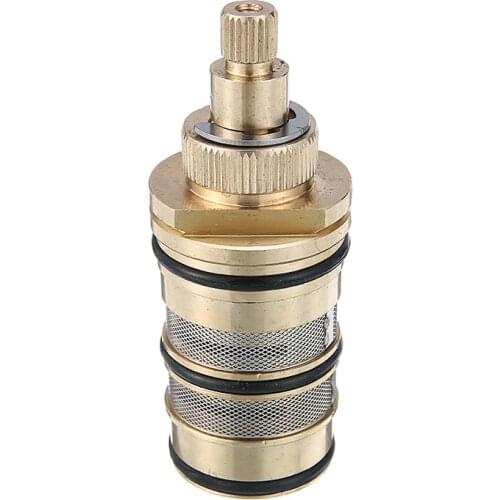 Brass Thermostatic Shower Cartridge Valve Mixing Valve For Shower Mixer Tap Shower Bath Thermostat Cartridge Bathroom Accessory