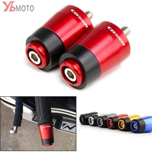 With Logo Motorcycle CNC Handlebar Grips Handle Bar Ends plug For HONDA CB300R CB300F CB300FA CB250R 2017 2018 2019 Accessories