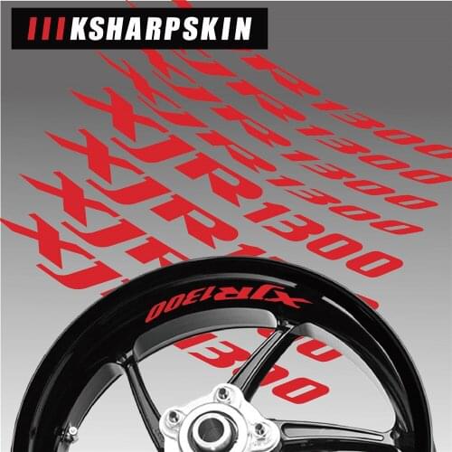 New motorcycle wheel sticker waterproof reflective wheel decals rim decoration logo for YAMAHA XJR1300 xjr 1300
