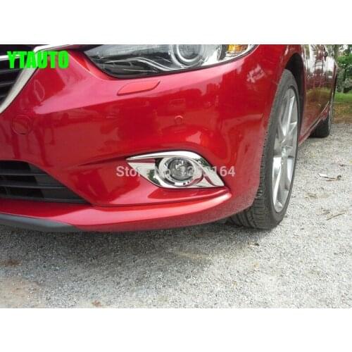 Car head fog light cover,auto front fog light bezel for Mazda 6 atenza 2014 2015,Type A ,2pc/lot,car styling