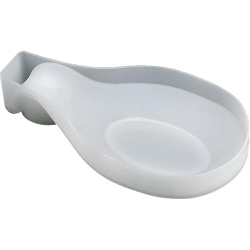 Silicone Spoon Holder Resin Mold Bendable Almond-shaped Spoon Holder Creative Candy Plate Mold Household Cookware Mold