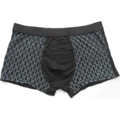 Classic hot sell bamboo fiber underwear mens boxer U convex printing stripe pants Free Shipping 5pcs/lot