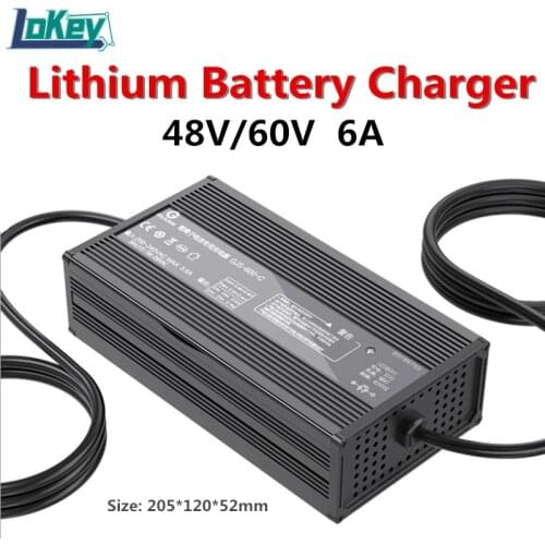 6A Smart Charger 13S 54.6V 14S 58.8V 17S 71.4V 16S 67.2V For Tricycle Electric motorcycle Sightseeing car Energy storage power