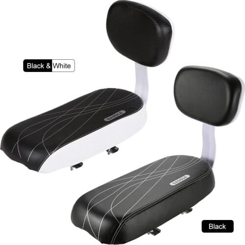 Bicycle Saddle Child Seat Bike Rack Rest PU Leather Cushion With Back Saddle Cycle Accessories Parts Bicicleta Mtb Saddle