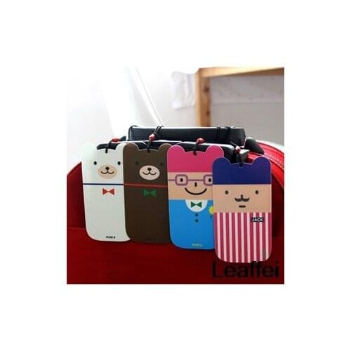 1pcs/lot New cartoon travel tag kids PVC Luggage tag label