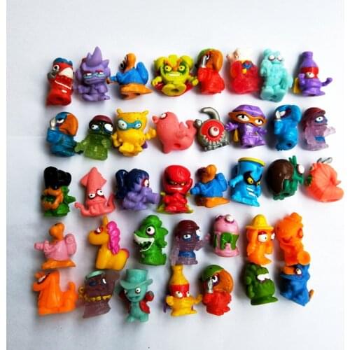 10-100pcs Soft Zomlings Super Zings Trash Figures 3CM Kid Kazoom SuperZings Garbage Doll Model Toy for Kids Playing Gift
