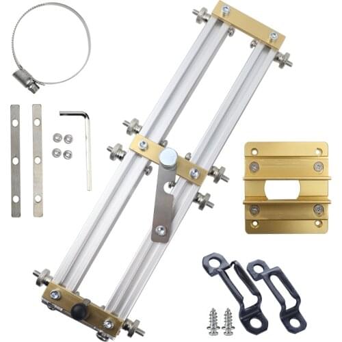2 In 1 Doweling Jig Trimming Machine Slotting Fixture Jig For Furniture Connecting Woodworking Auxiliary Tools