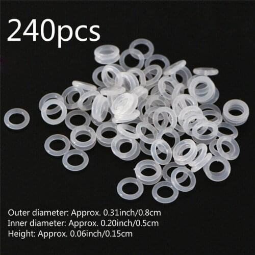 240pcs Keycaps O Ring Seal Switch Sound Dampeners Keyboard Damper Replacement Noise Reduction Keyboard O-ring Seal
