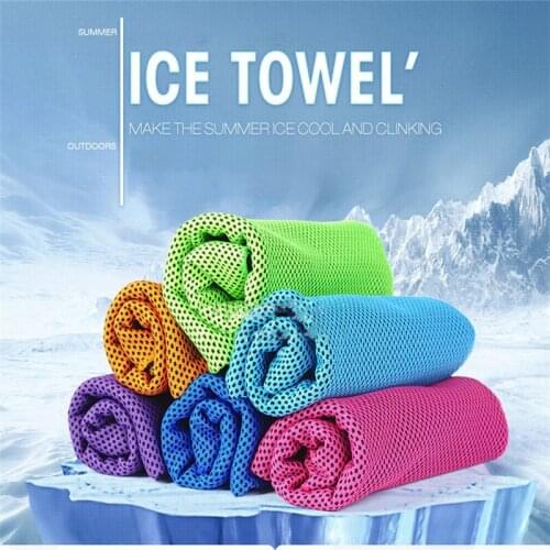 30*90cm Yoga Exercise Rapid Cooling Sports Towel Quick-dry Swimming Towels Ice Silk Instant Cooling Sports Towel Outdoor Fitness