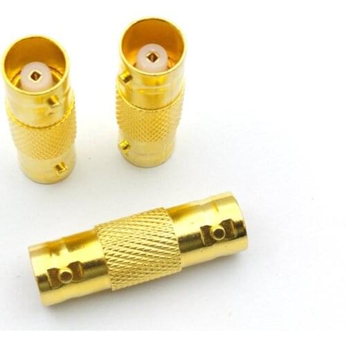 4PCS Gold plated BNC Female for CCTV Coax Coaxial Cable Coupler Adapter RG59