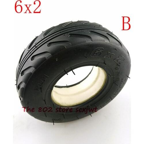6X2 Solid tire without inner tube tyre Electric Scooter Wheel Chair Truck Use 6 inchTyre fastwheel F0 Scooter Trolley Cart Tire