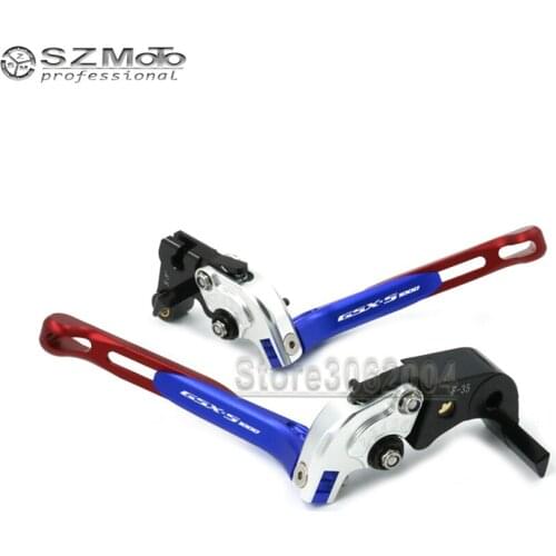 For SUZUKI GSX-S1000 GSX-S GSXS1000 GSX-S1000F 15-18 Motorcycle Folding Extendable Adjustable Brakes Clutch Levers With LOGO