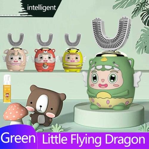 Electric Toothbrush Rechargeable Children Xiaomi Ultrasonic Toothbrush 360° Whitening Teeth Smart U Shaped Toothbrush Child