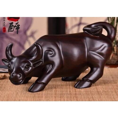 Chrysanthemum pear mahogany carving black sandalwood Ebony Laughing lucky Handmade sculpture