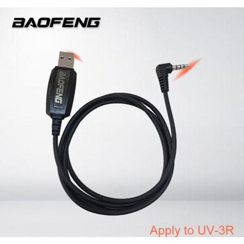 Baofeng UV-3R Programming Cable UHF VHF Walkie Talkie Accessories Two way radio Portable CB Ham Radio Station uv 3r