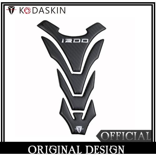 KODASKIN Motorcycle 3D Real Carbon Traction Tank Pad Sticker Decal for Ducati Monster 1200 Multistrada 1200