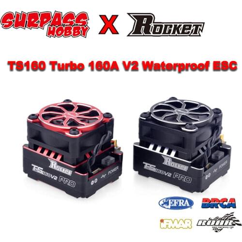 Surpass Hobby Rocket DRIFT Pro TS160 Turbo 160A ESC Sensored Brushless Motor Speed Controller For 1/10 1/12 Rc Car