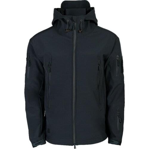 Army Combat Jackets Men Hooded Zipper Outwear Oversized Military Tactical Windproof Waterproof Coat Solid Unisex Camping Jacket