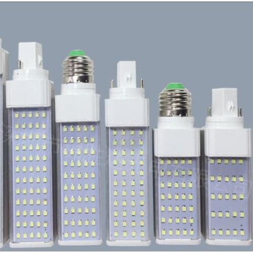 E27 G24 G23 5W 7W 9W 11W 13W 15W 110V 220V 240V Horizontal Plug lamp SMD2835 Bombillas LED PL Corn Bulb Spot light Lighting