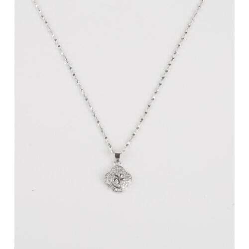 HONONJO 2021 Hot Sale Bohemia Cute loveWedding Jewelry Set Silver Necklace Set For Women Gifts Cubic Zirconia