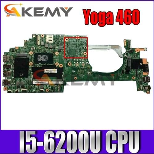 For Lenovo Thinkpad YOGA 14 460 Laptop motherboard 14283-2 448.05106.0021 00UP142 With SR2EY I5-6200U CPU DDR3 100% working well