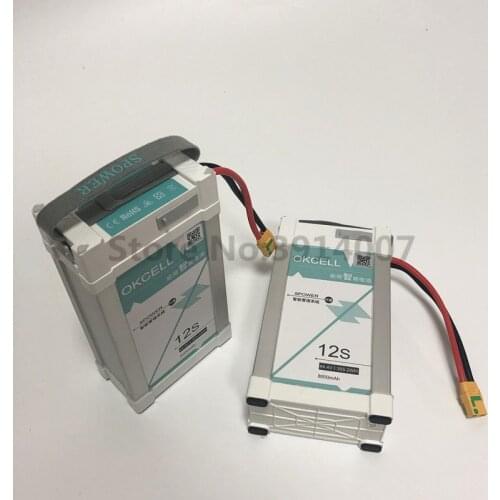Original OKCELL 8000mAh 44.4V 12S LiPO Battery Burst 20C for EFT G06 6L agricultural spray drone frame