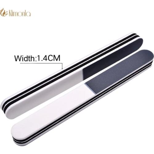 5Pcs/lot BlackColor Nail Art Buffer File Washable Manicure Buffing Sanding Tool Double Side Polishing File Tool For Professional