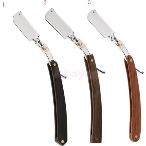 Portable Durable Folding Straight Cut Throat Shaving Razors for Hair Removal for Men Salon Barber