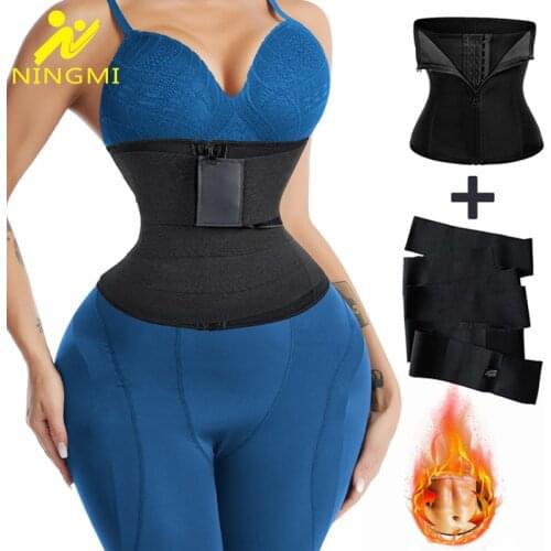 NINGMI Waist Trainer Belt Women Slimming Shapewear Wrap Belt Body Shaper Waist Cincher Fajas Control Strap for Drop Shipping