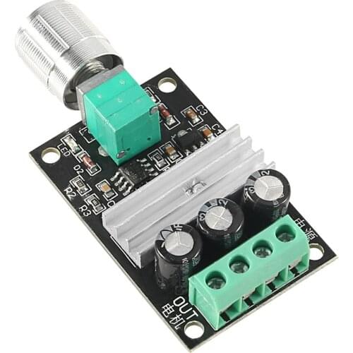 PWM DC Motor Speed Controller/Regulator DC 6-28V Current 3A with Self-resetting Fuse Reversible Rotation Motors