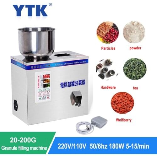 Ronegye 200G Granule Powder Filling Machine Automatic Weighing Packaging Machine for Tea Bean Seed Particle Medlar 180W