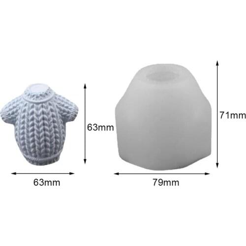 Silicone Candle Mold Baby Sweater Form for candles resin soap Candle holders for decoration