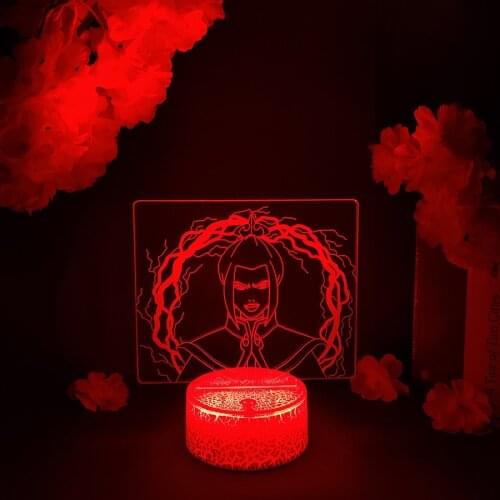 LED Light Avatar Azula Anime Acrylic Night Light RGB Flashing Cool Gift 3D Light Children Bedroom Decor