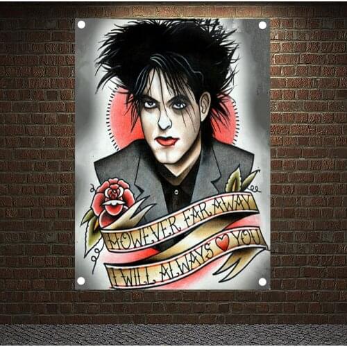 HOWEVER FAR AWAY I WILL ALWAYS YOU Tattoo Banners Vintage Canvas Painting Retro Wall Art Print Posters Mural Hanging Flags