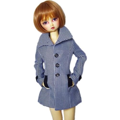 [wamami] 600# Plaid Coat/Clothes/Outfit 1/4 MSD 1/3 SD DZ AOD LUTS BJD Dollfie