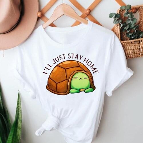 Women Summer Tshirts Funny Animal Cartoon 2021 Fashion Short Sleeve 90s Clothes Graphic T Top Lady Print Female Tee T-Shirt