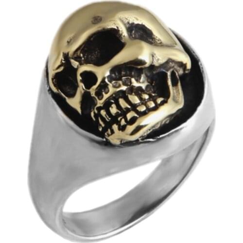 BOCAI s925 Sterling Silver ring for men and women 2020 new fashion popular Thai silver female rings skull pure silver rings