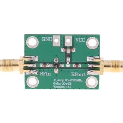 0.1-2000MHz 2GHz RF Wideband Low Noise Amplifier LNA Broadband Module Gain 30dB