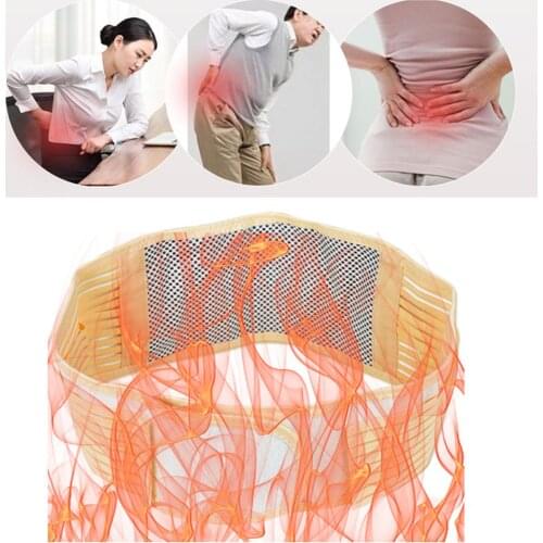 1 Pcs Self heating Tourmaline Magnetic Therapy Massager Breathable Adjustable Belt Waist Sport Support Health Care Protect Band