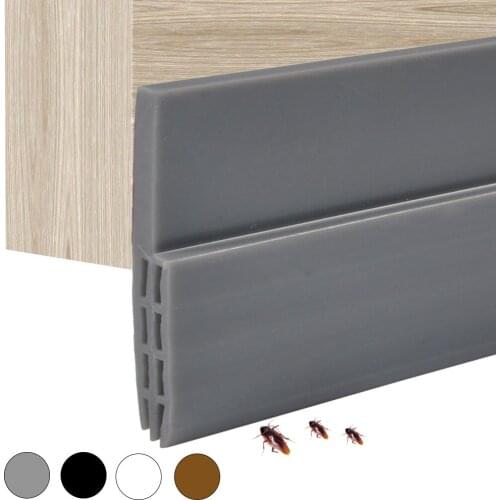 100cm Silicone Rubber Door Strip Self Adhesive Backing Door Seal For Window Or Door Gap Self-Adhesive Silicone Door Bottom Seal