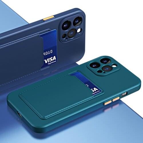 Funda for iPhone 12 Pro Max Mini Case for iPhone 11 Pro Max Cover SE 2020 X XR XS 6 s 7 Plus 8 Plus Case TPU Soft Card Bag Coque