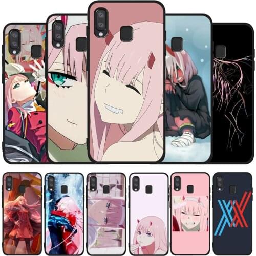 Hot Anime Darling in the FranXX Black TPU Phone Case For Samsung Galaxy A71 A51 A41 A31 A20E A10 A20 A40 A50 A70 M30S M20 A7