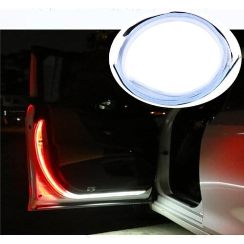 Car Door Decoration Light Strips Car Styling Strobe Flashing Light Safety 12V LED Opening Warning LED Lamp Strip new